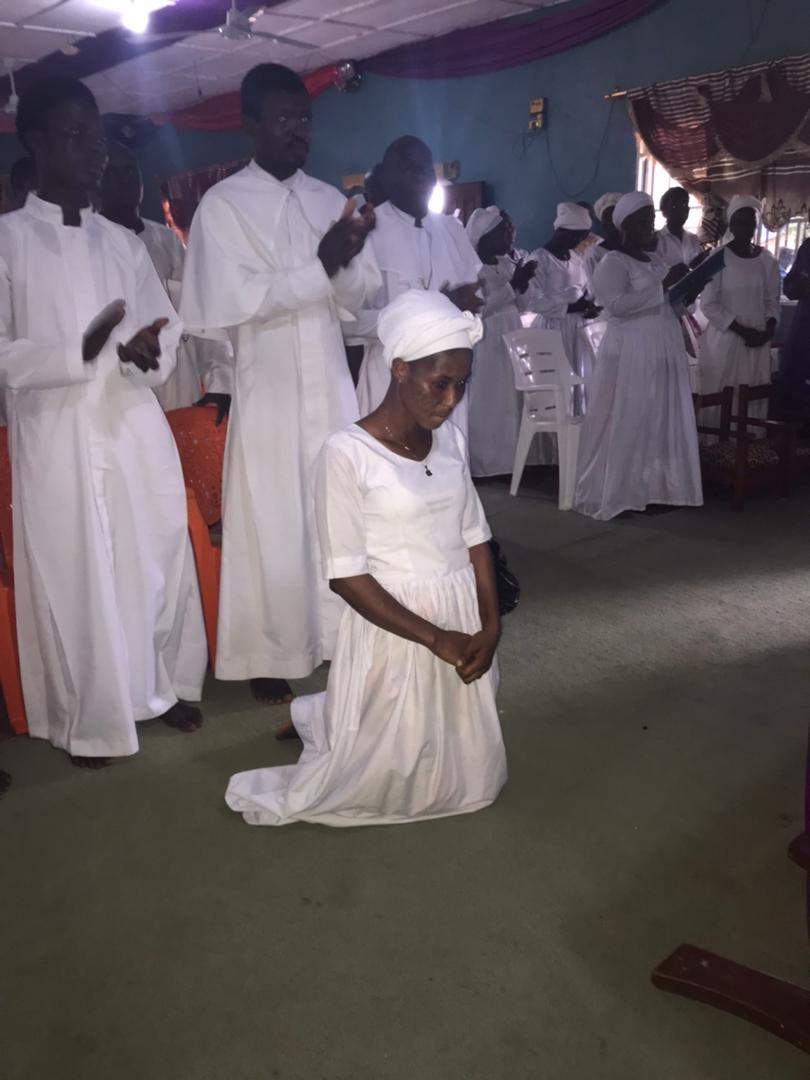 Anointing two female pastors at central branch church of Emmanuel